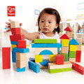 Hape Brand Non-Toxic Early Education Funny Rainbow Color Building Blocks